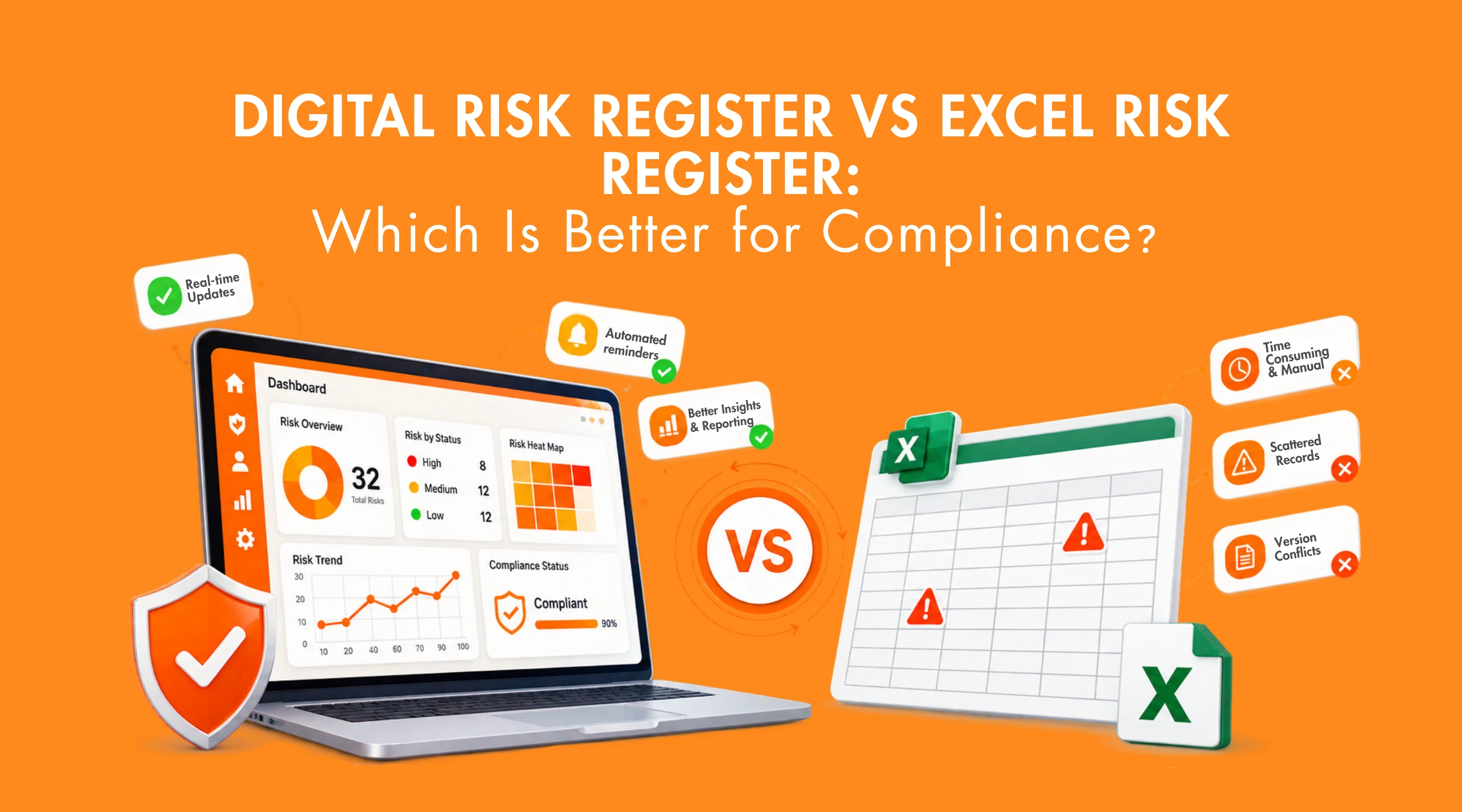 Digital Risk Registers vs Excel Risk Registers: Which Is Better for Compliance?